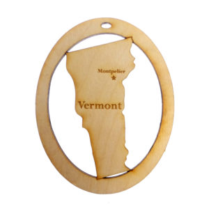 Personalized Vermont Ornament