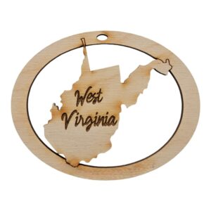 West Virginia Ornament Personalized