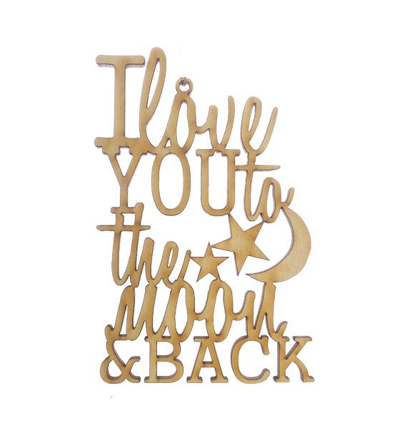 I Love You to the Moon and Back Ornament