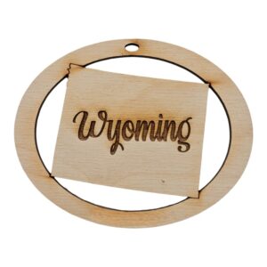 Wyoming Ornament Personalized