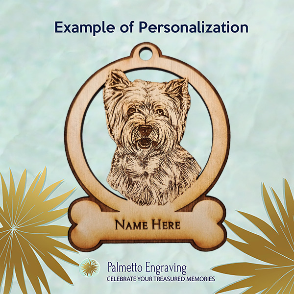 West Highland Terrier Ornament Personalized