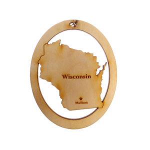 Personalized Wisconsin Ornament