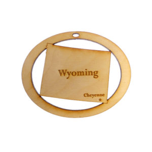 Personalized Wyoming Ornament