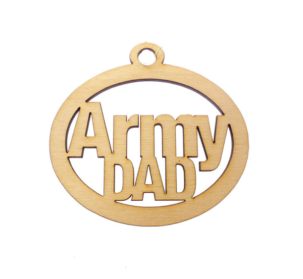 Personalized Army Dad Ornament
