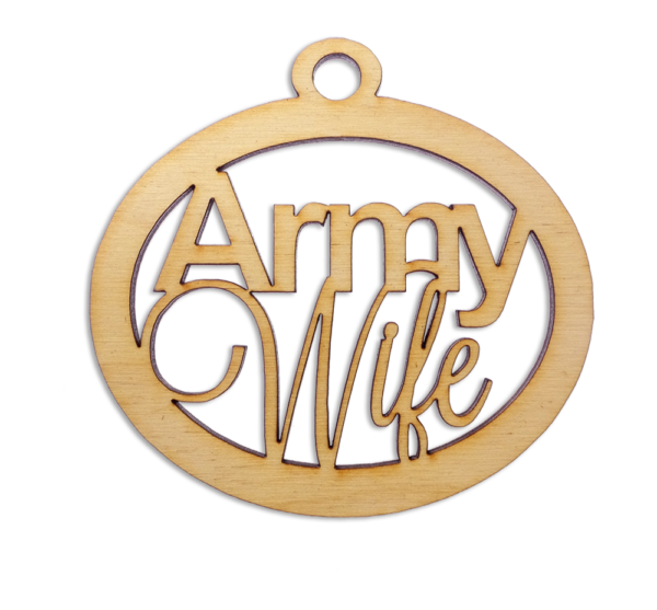 Personalized Army Wife Ornament