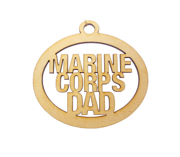 Personalized Marine Corps Dad Ornament