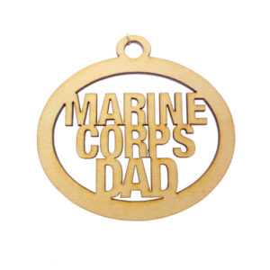 Personalized Marine Corps Dad Ornament