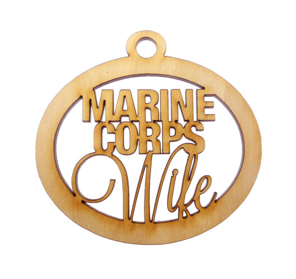 Personalized Marine Corps Wife Ornament