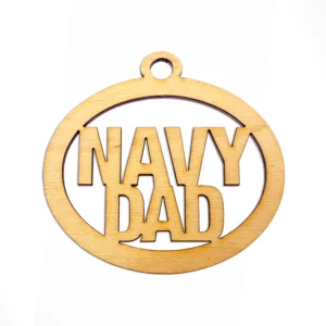 Navy Dad Ornament | Personalized