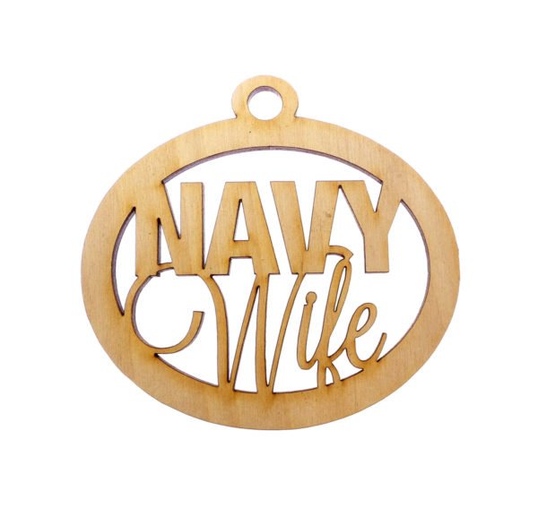 Personalized Navy Wife Ornament