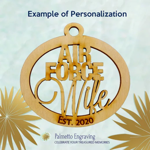 Air Force Wife Ornament | Personalized