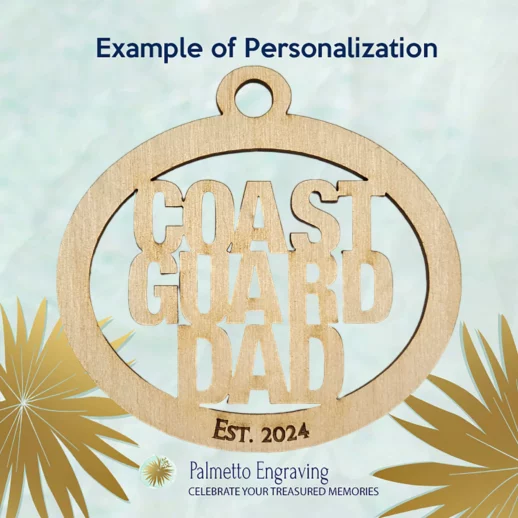 Coast Guard Dad Ornament | Personalized