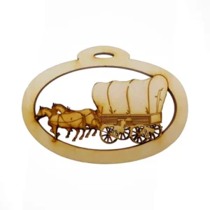 Covered Wagon Ornament | Personalized