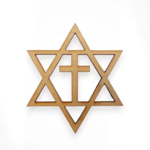 Star of David with Cross Ornament