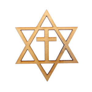 Star of David with Cross Ornament