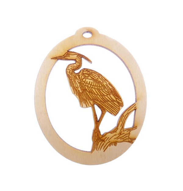 Personalized Blue Heron ornament