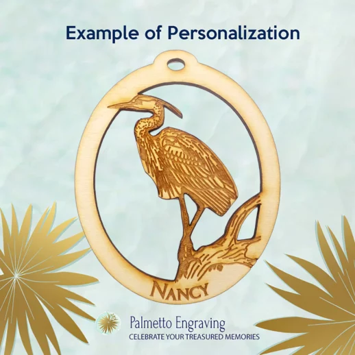 Blue Heron Ornament | Personalized | Bird Ornaments