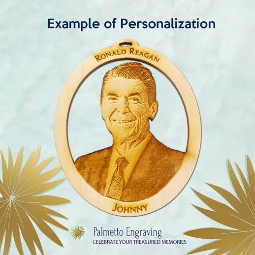 Ronald Reagan Ornament Personalized