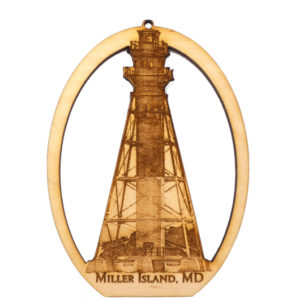 Miller's Island - Craighill Lower Range Rear Lighthouse Ornament