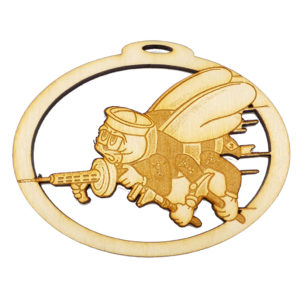 Personalized Navy Seabee Ornament