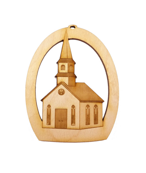 Church Christmas Ornament