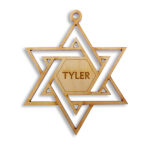 Hanukkah Decorations | Star of David Ornament | Personalized
