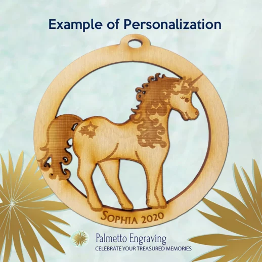 Unicorn Gift Ideas | Personalized Unicorn Ornaments