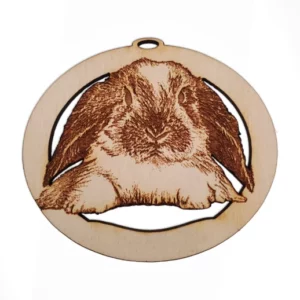 Personalized Lop Bunny Ornament