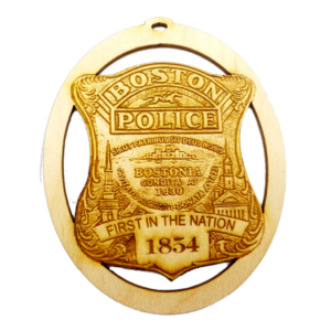 Personalized Boston Police Ornament