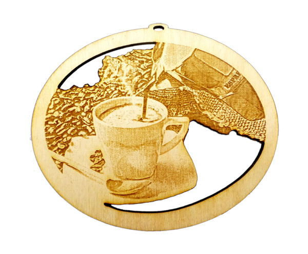 Personalized Coffee Time Ornament