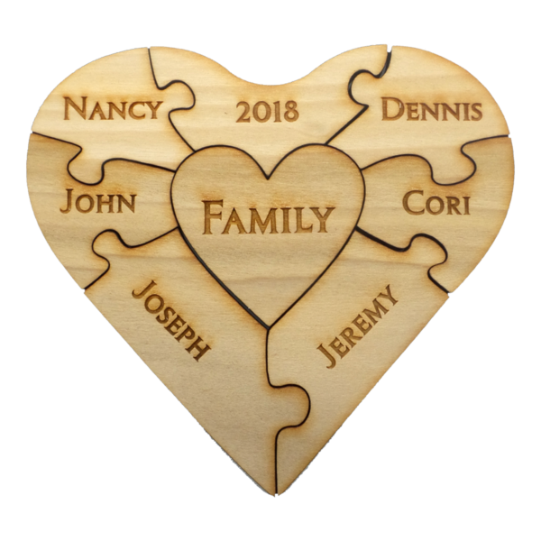 Personalized Heart Puzzle | 8 PC