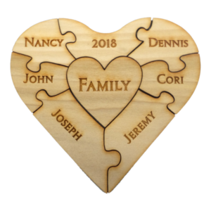 Personalized Heart Puzzle | 8 PC
