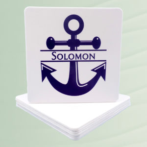 Personalized Anchor Coasters