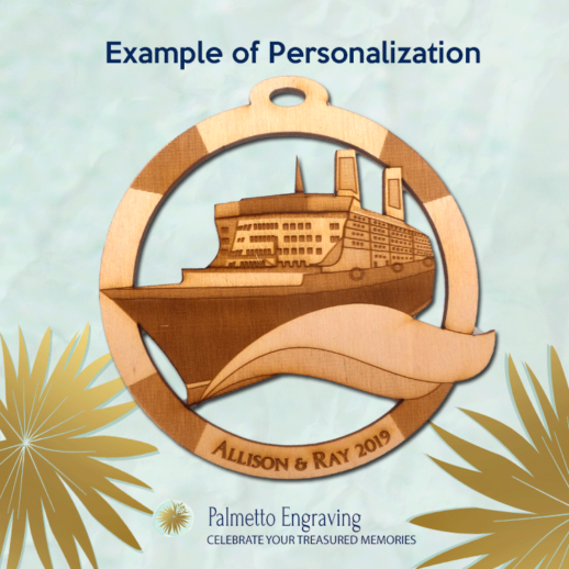 Personalized Cruise Ship Ornament