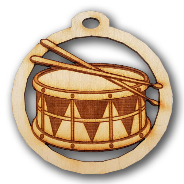 Personalized Snare Drum Ornaments