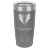 Personalized 20oz Grey Insulated Tumbler