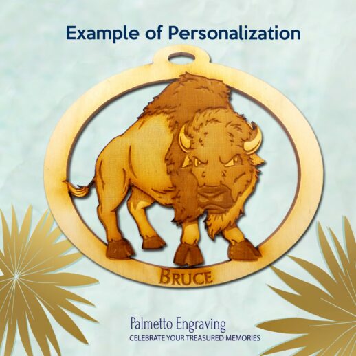 Personalized Buffalo Ornament