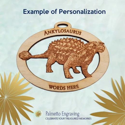 Ankylosaurus Dinosaur Ornament Personalized