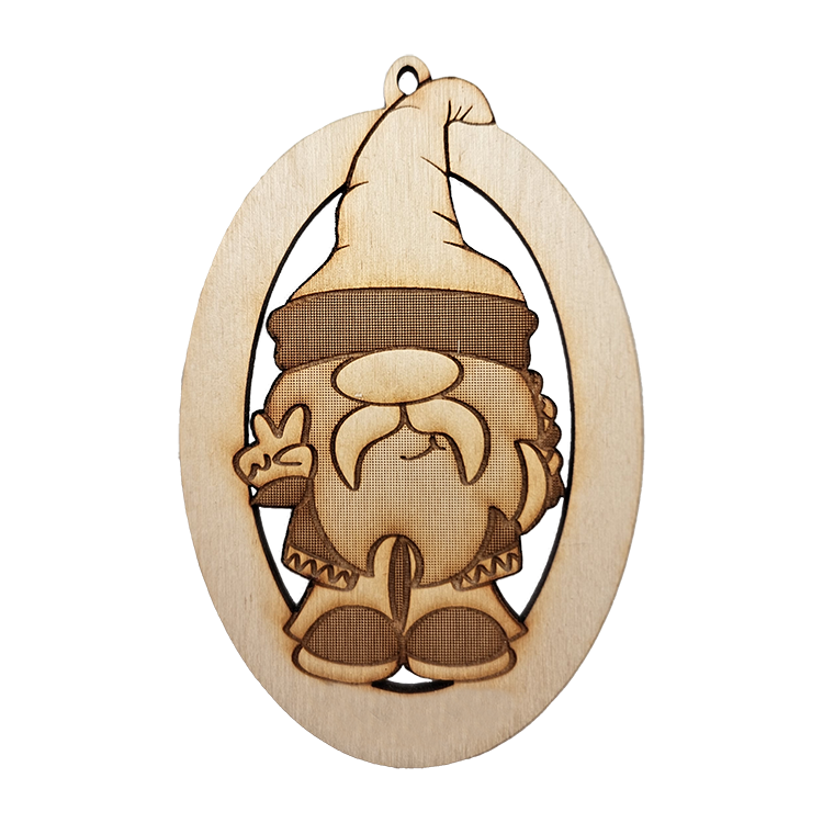 Hippie Gnome Ornament | Male | Personalized