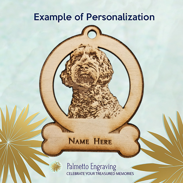 Labradoodle Ornament Personalized