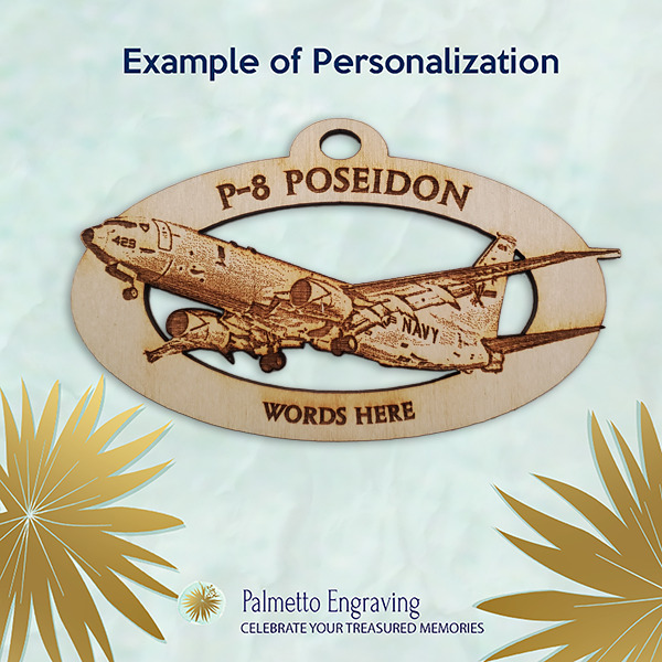 US Navy P8 Poseidon Ornament | Personalized