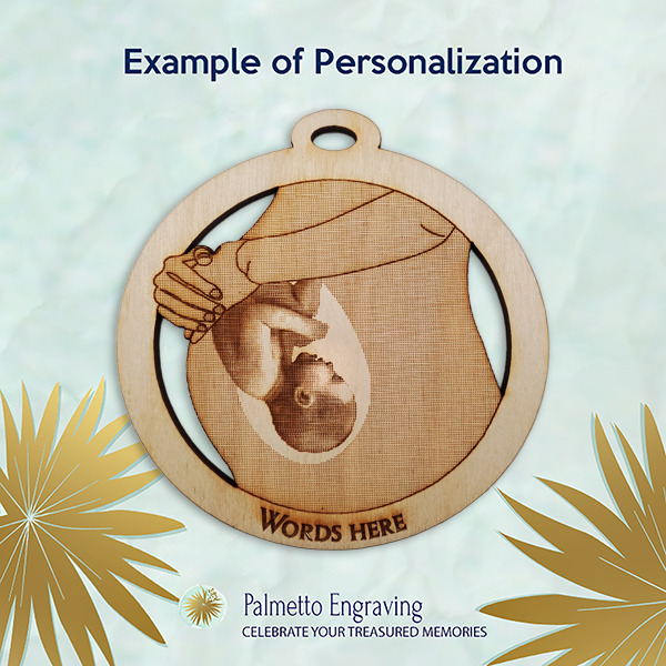 Personalized Pregnancy Ornament