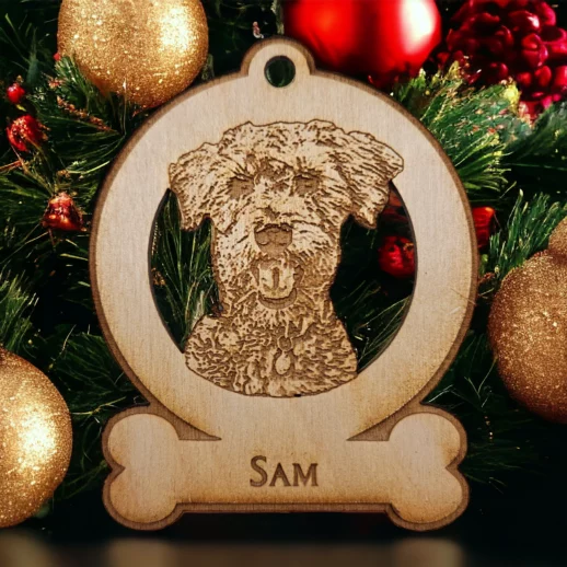 Schnoodle Christmas Ornament | Personalized