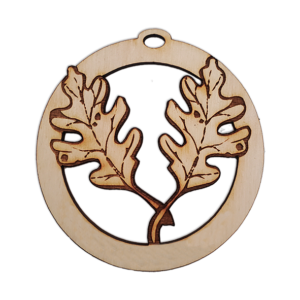 Oak Leaves Ornament | Personalized