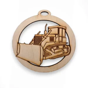 Bulldozer Christmas Ornament | Personalized