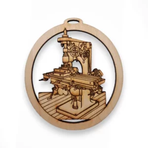 Metal Milling Machine Ornament | Personalized
