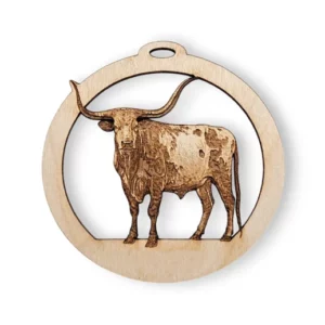 Longhorn Cow Ornament | Personalized