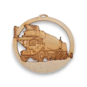 Concrete Mixer Front Loader Ornament | Personalized
