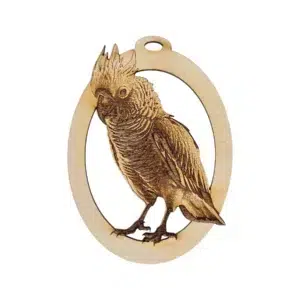 personalized Cockatoo ornament for Christmas tree